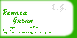 renata garan business card